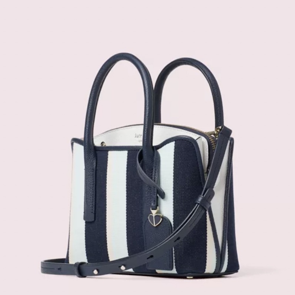 Kate Spade Margaux Canvas Stripe Mini Satchel